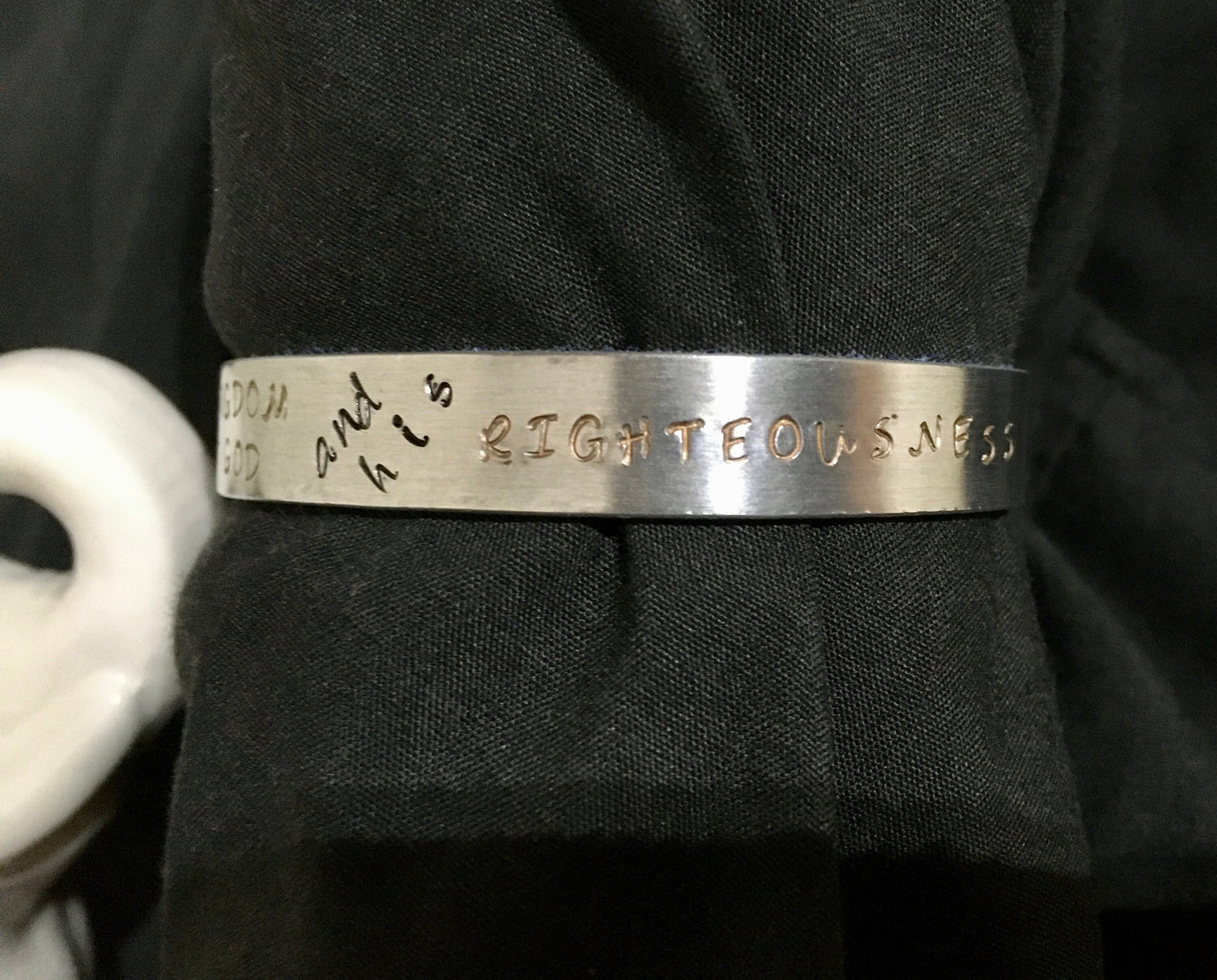 Personalized Metal Stamped Cuff Bracelet, Custom Cuff Bracelet, Hand Stamped Bracelet, Custom Inspirational Bracelet, Encouragement Bracelet