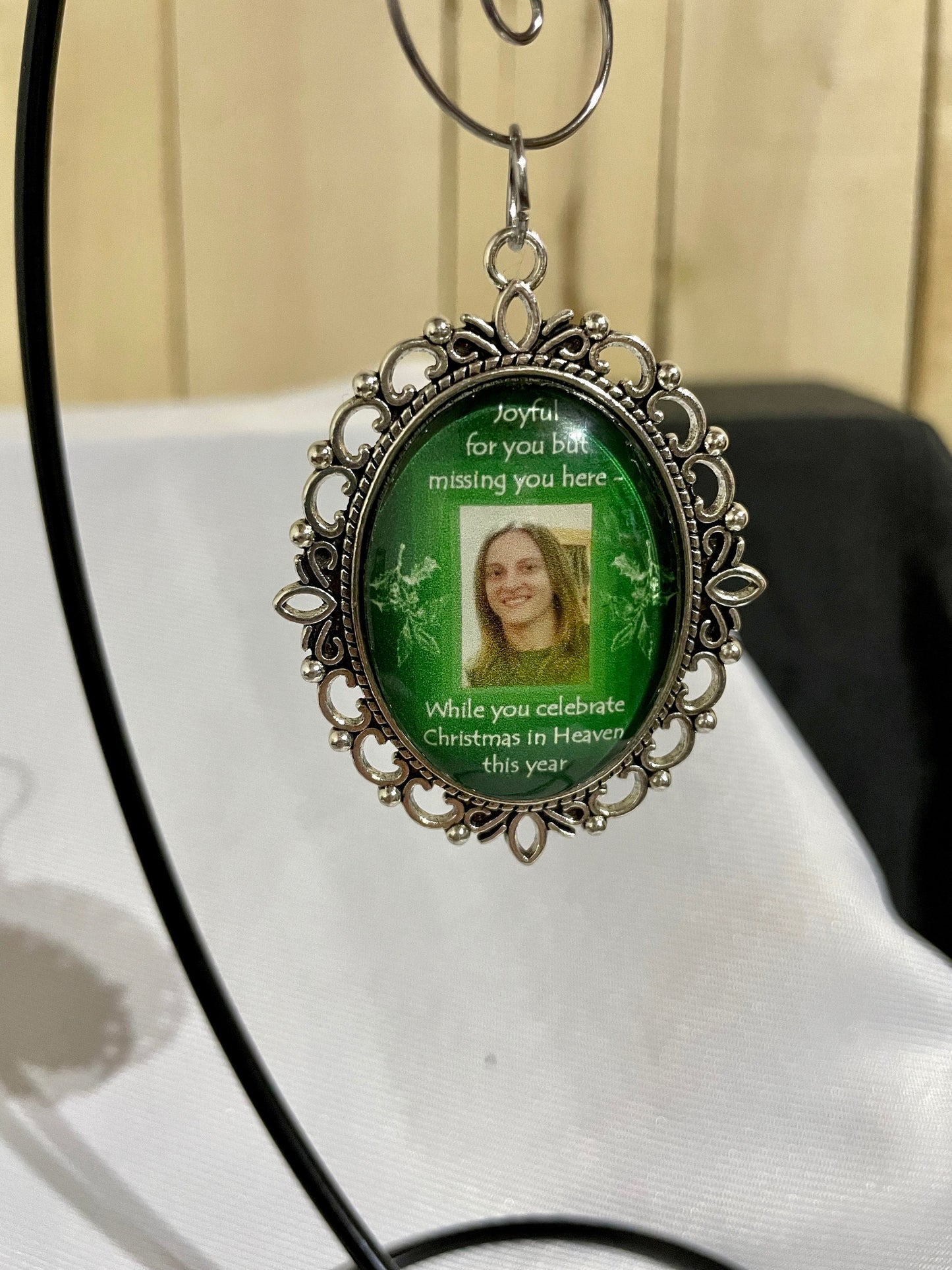 Personalized Memorial Photo Ornament, Custom Photo Memorial Christmas Ornament, In Memory Ornament, Bereavement Ornament, Christmas Sympathy