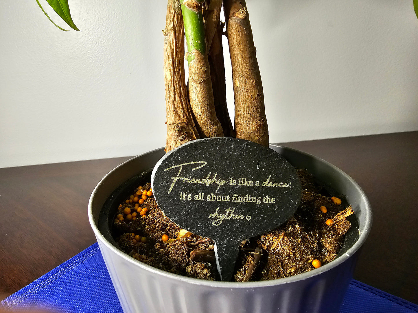 Custom Slate Plant Marker, Memorial Plant Label, Personalized Garden Marker, Housewarming Gift, Planter Tag, Saying Plant Stake, Flower Pot Plaque, Plant Pick