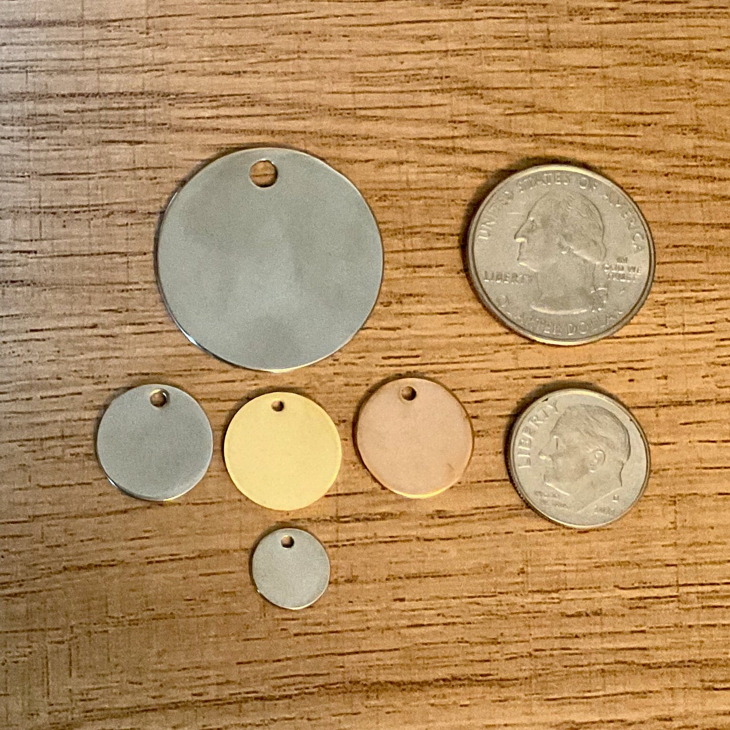 Custom Laser Engraved Tag, Logo Tag, Metal Label, Handwriting Jewelry Gift, Choose Your Own Text, Stainless Steel, Silver, Gold, Rose Gold