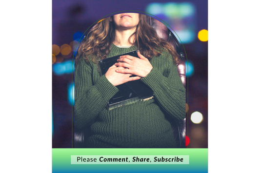 Grieving woman hugging a picture frame