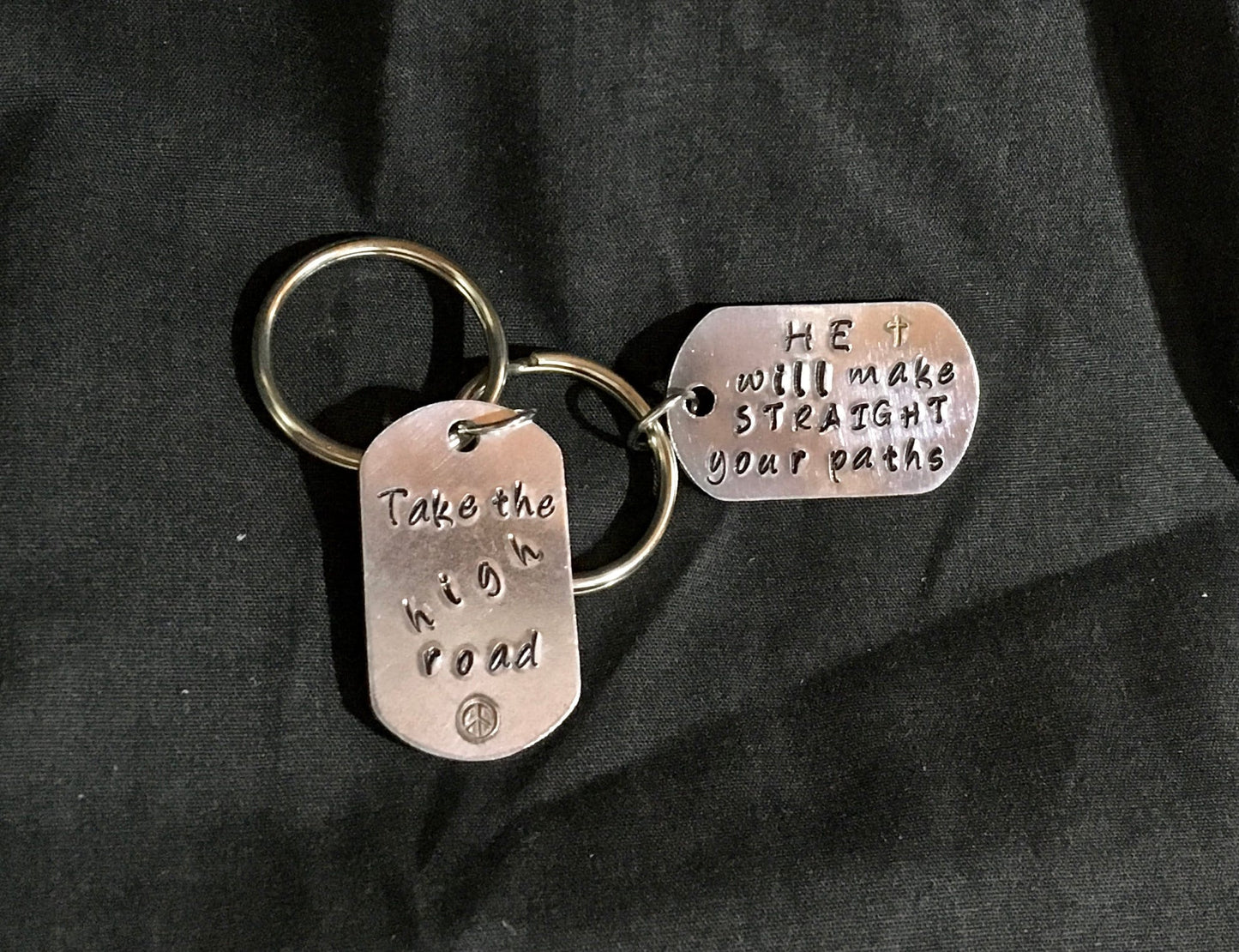 Personalized Metal Stamped Tag, Personalized Metal Stamped Charm, Metal ID Tag, Custom Metal Labels, Pet Collar Tag, Custom Metal Charm