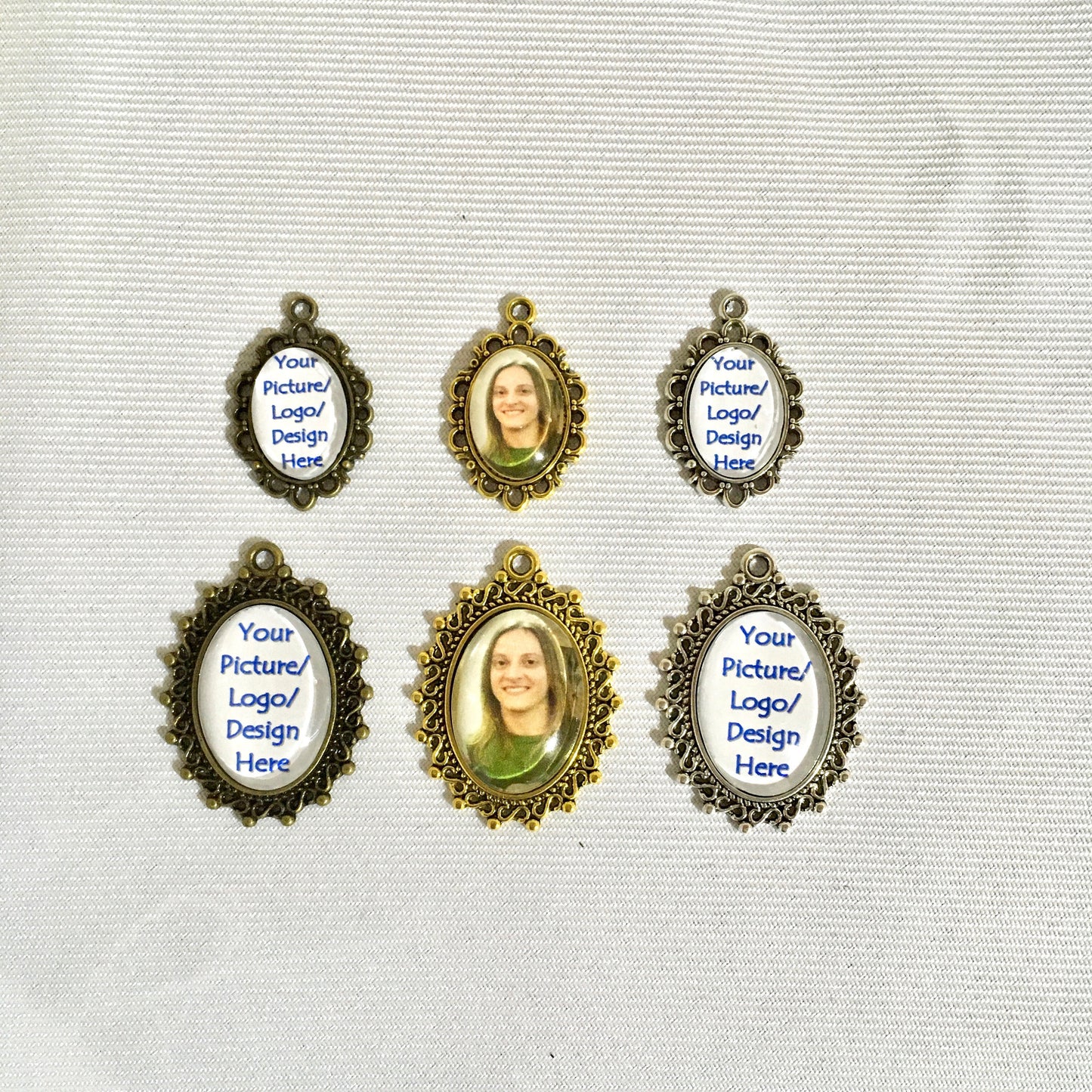 Photo Frame Charm, Memory Photo Charm, Custom Picture Charm, Personalized Photo Charm, Jewelry Making Photo Charm, Custom Photo Cabochon