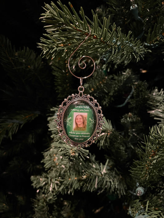 Personalized Memorial Photo Ornament, Custom Photo Memorial Christmas Ornament, In Memory Ornament, Bereavement Ornament, Christmas Sympathy