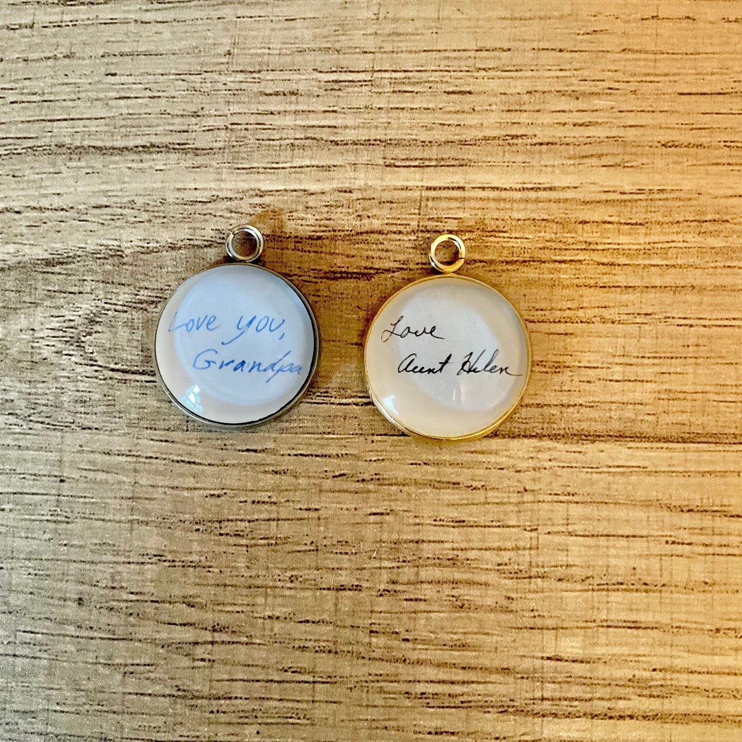 Custom Handwriting Charm, Personalized Pendant with Handwriting, Handwriting Jewelry, Handwriting Memorial Gift, Handwriting Memory Charm,